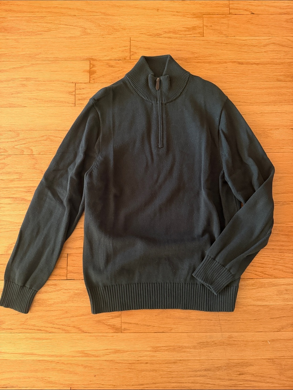 NWOT J. Crew Men's Dark Green Half-Zip Sweater